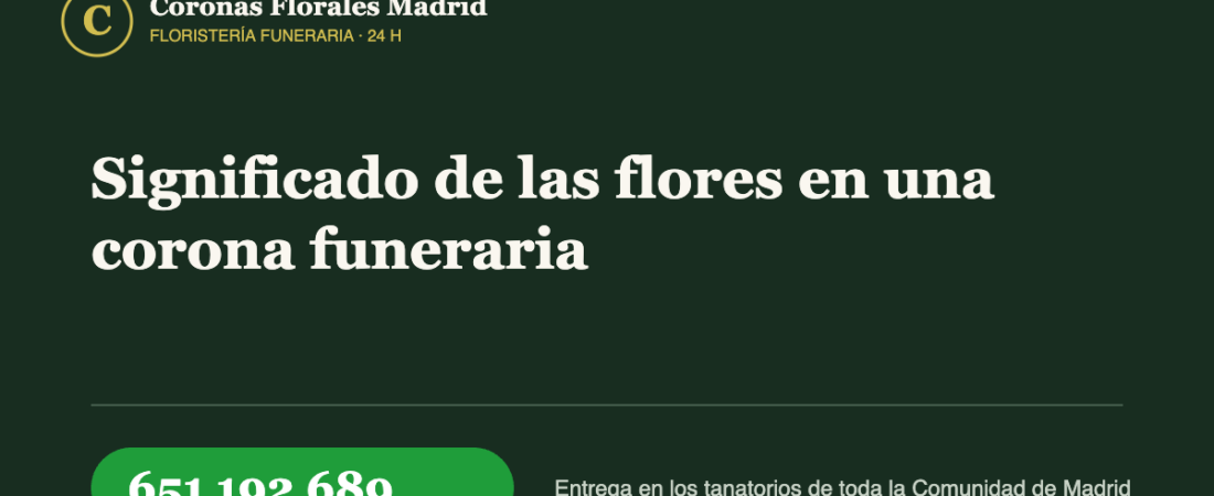 Significado de las flores en una corona funeraria